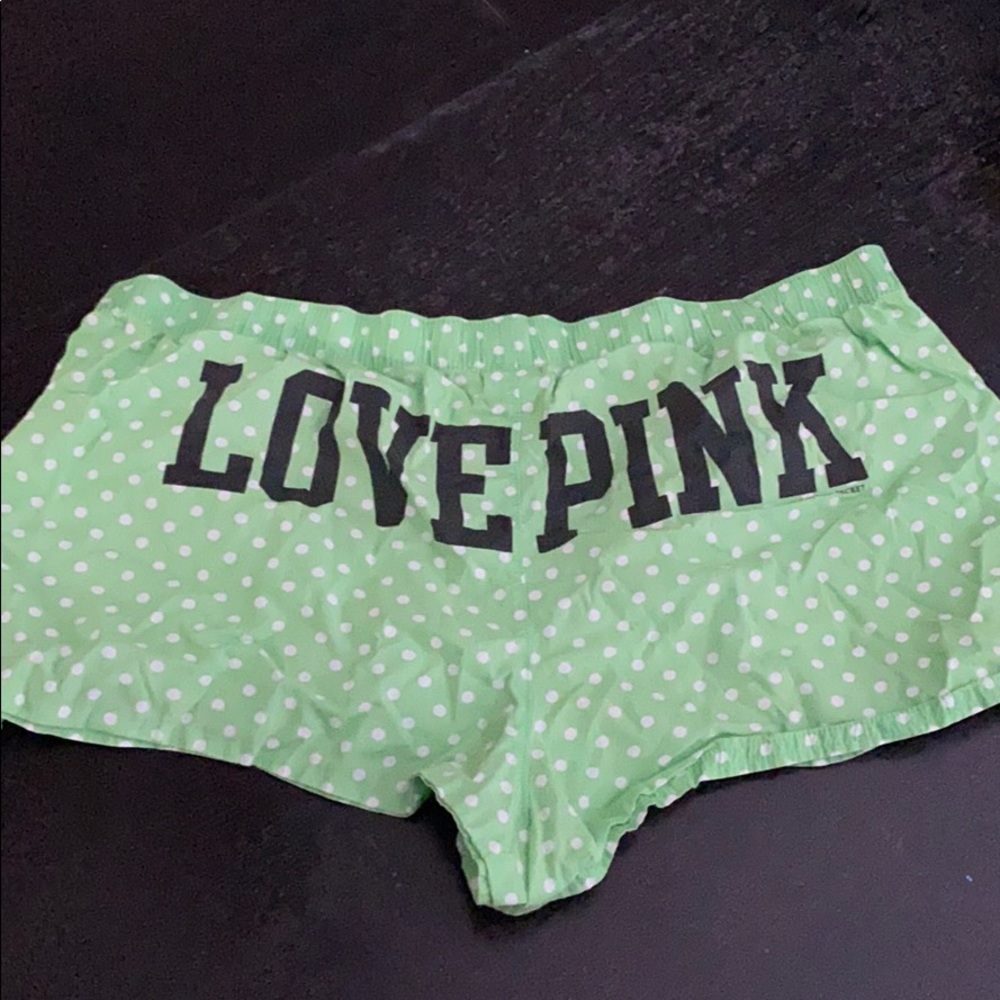Pink sleep shorts